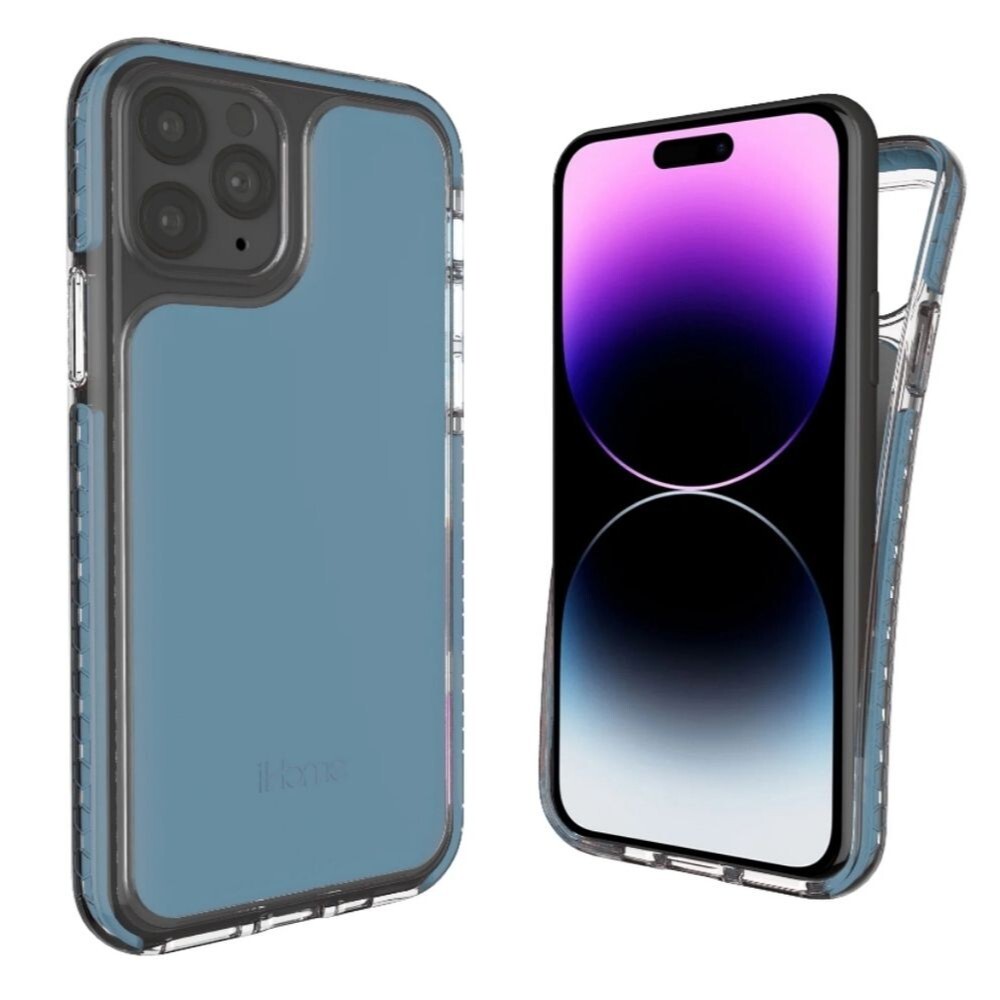 iHome Silicone Velo Case for iPhone 14 Pro Max- Blue  EUC